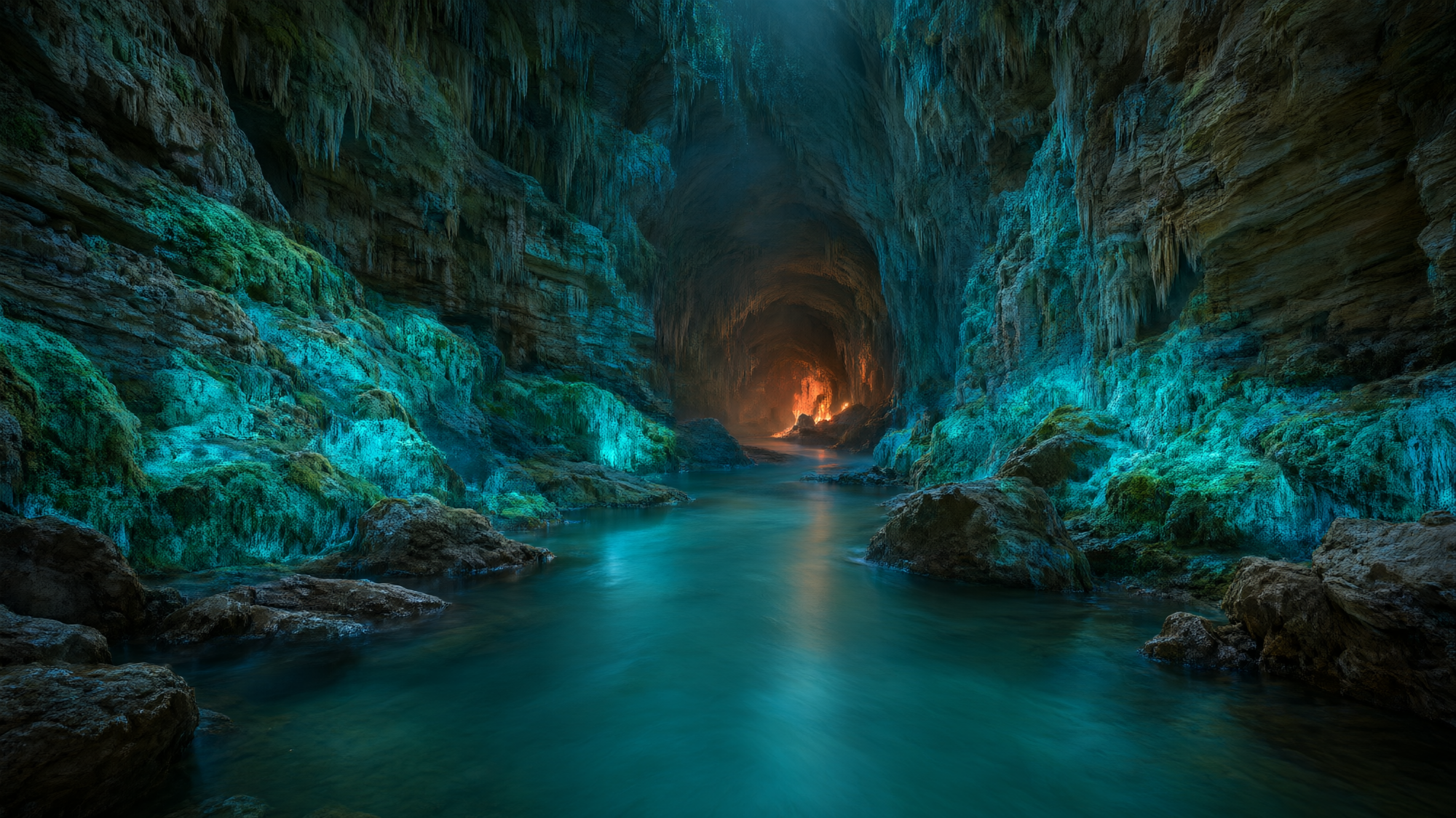 Cave river, Nature sample on UmZobo