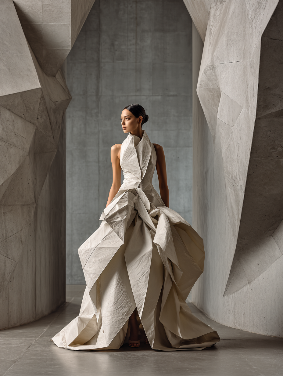Origami gown, Fashion sample on UmZobo