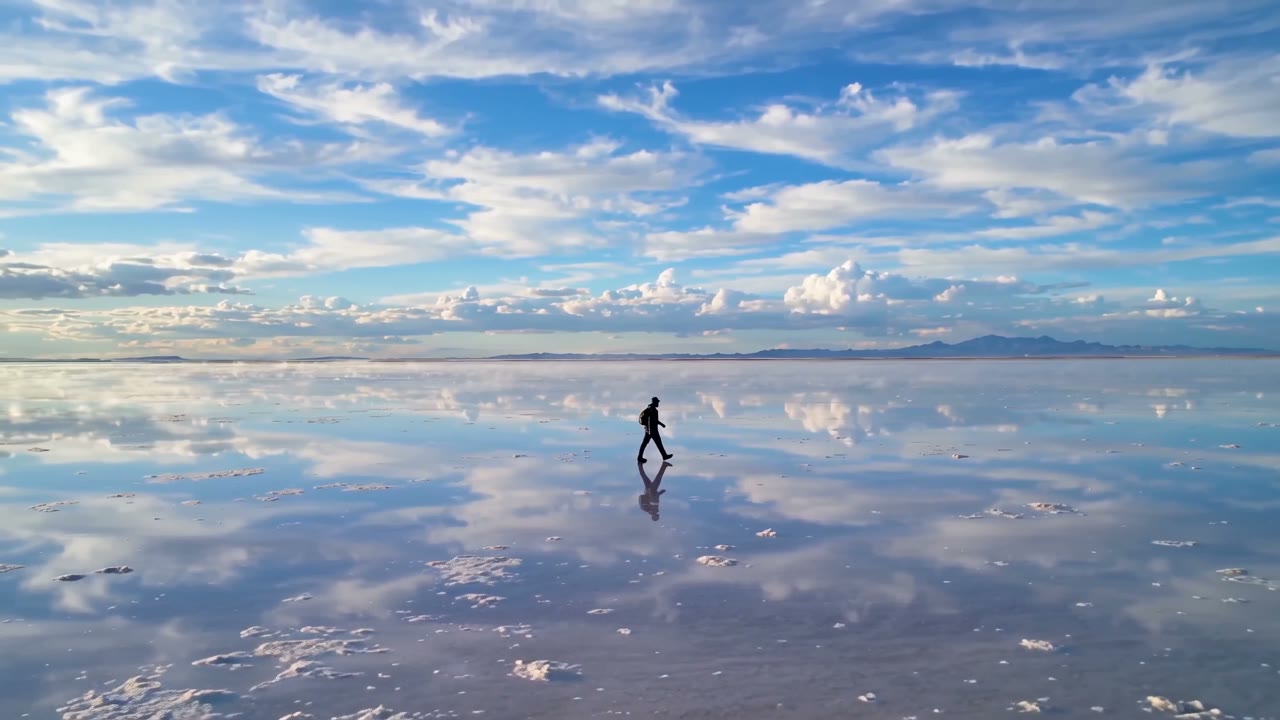 Salt mirror, Cinematic video still on UmZobo